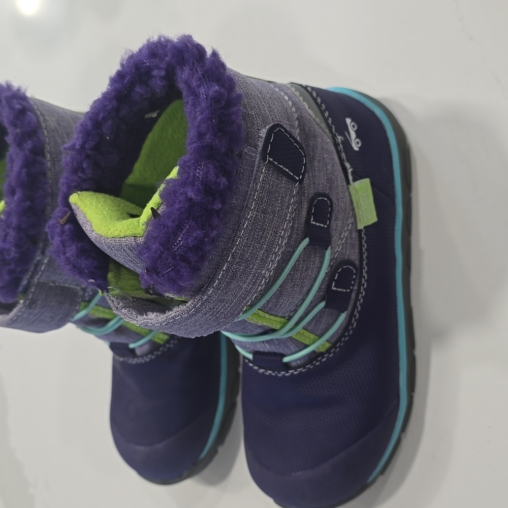 Girls See Kai Run Gilman Purple Winter Boots Size 13 Waterproof & Insulated - Picture 2 of 9